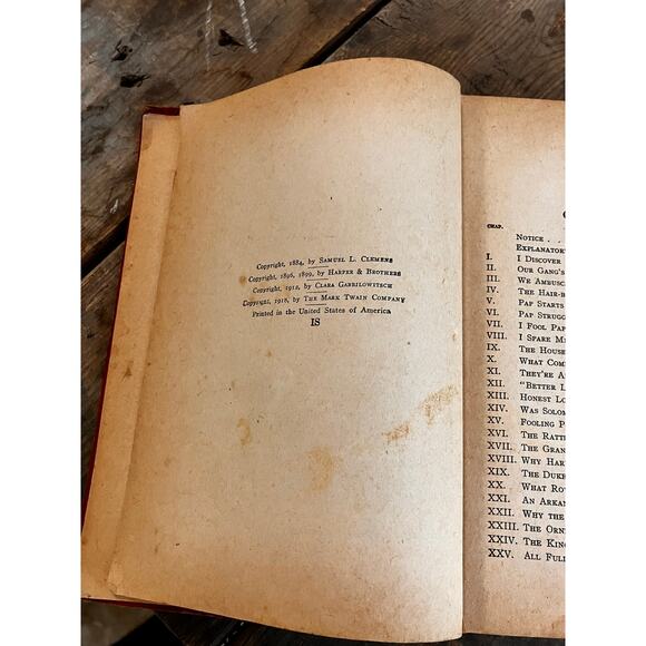 The Adventures of Huckleberry Finn Mark Twain 1918, Collectible, Hardcover - Picture 9 of 9